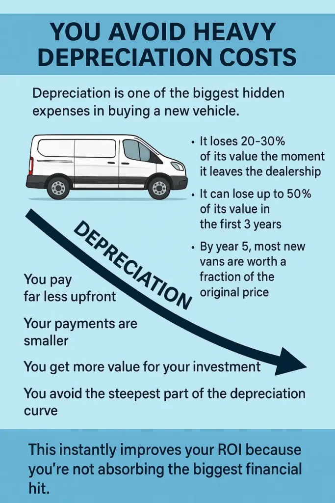 Avoid Heavy Depreciation Costs Buying Pre-Owned Work Vans